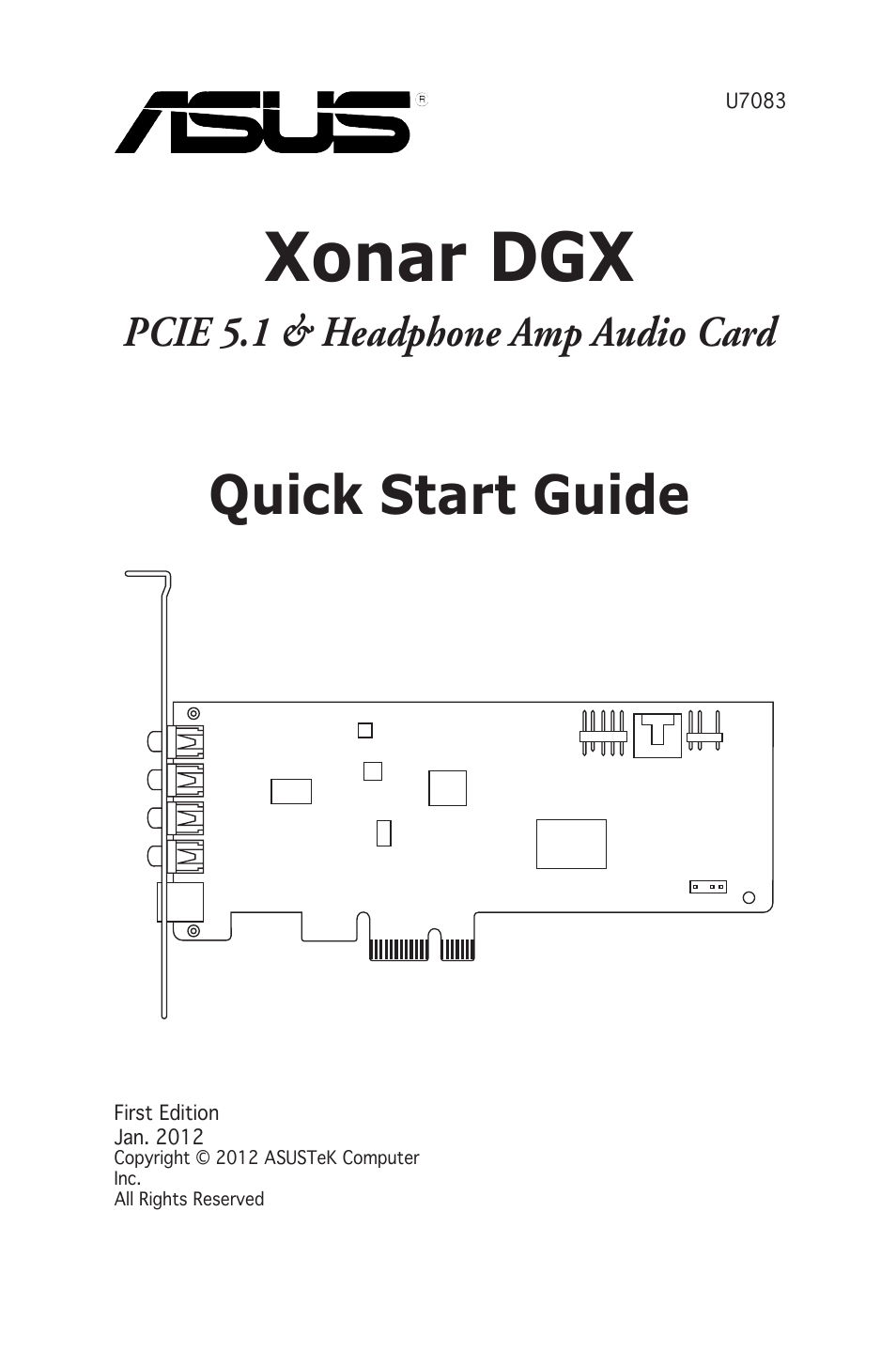 Asus Xonar DGX User Manual | 38 pages