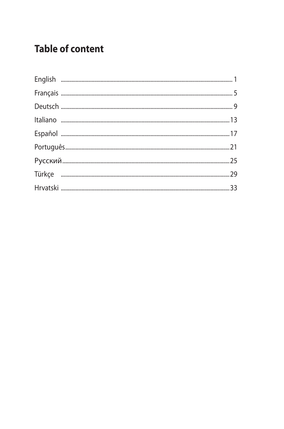 Table of content | Asus Xonar DGX User Manual | Page 2 / 38