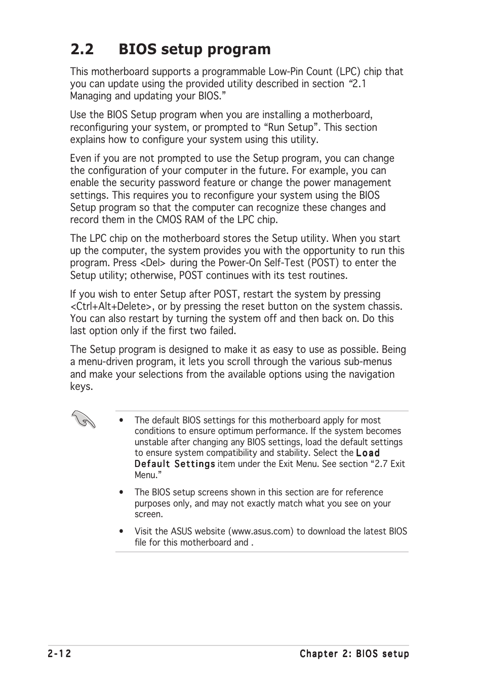 2 bios setup program | Asus K8N4-E User Manual | Page 58 / 92