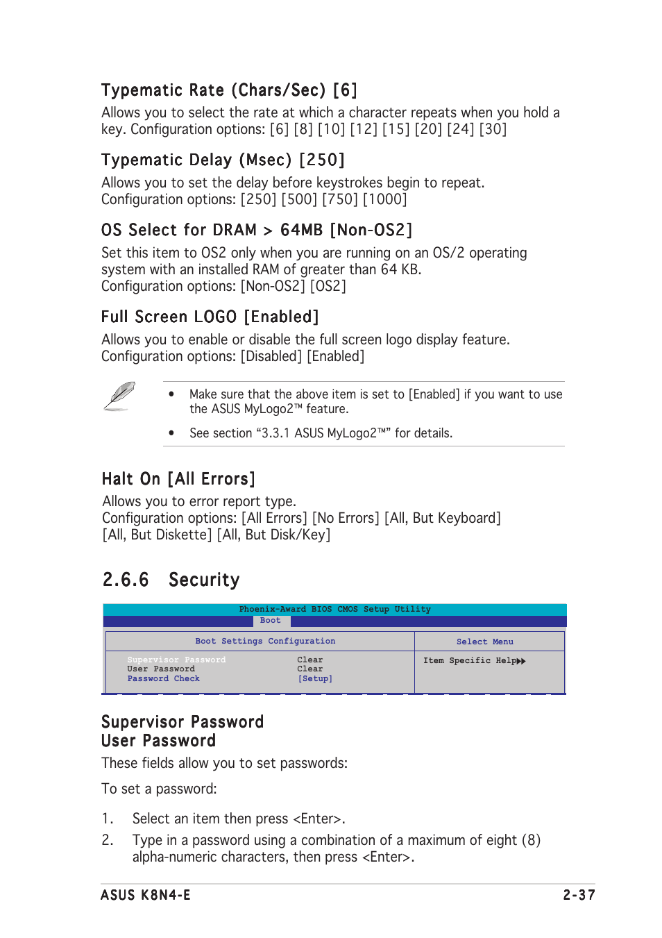6 security security security security security | Asus K8N4-E User Manual | Page 83 / 92