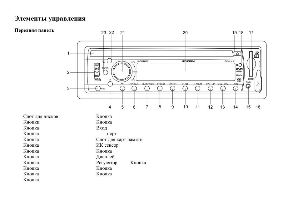 Hyundai H-CMD7071 User Manual | Page 42 / 66