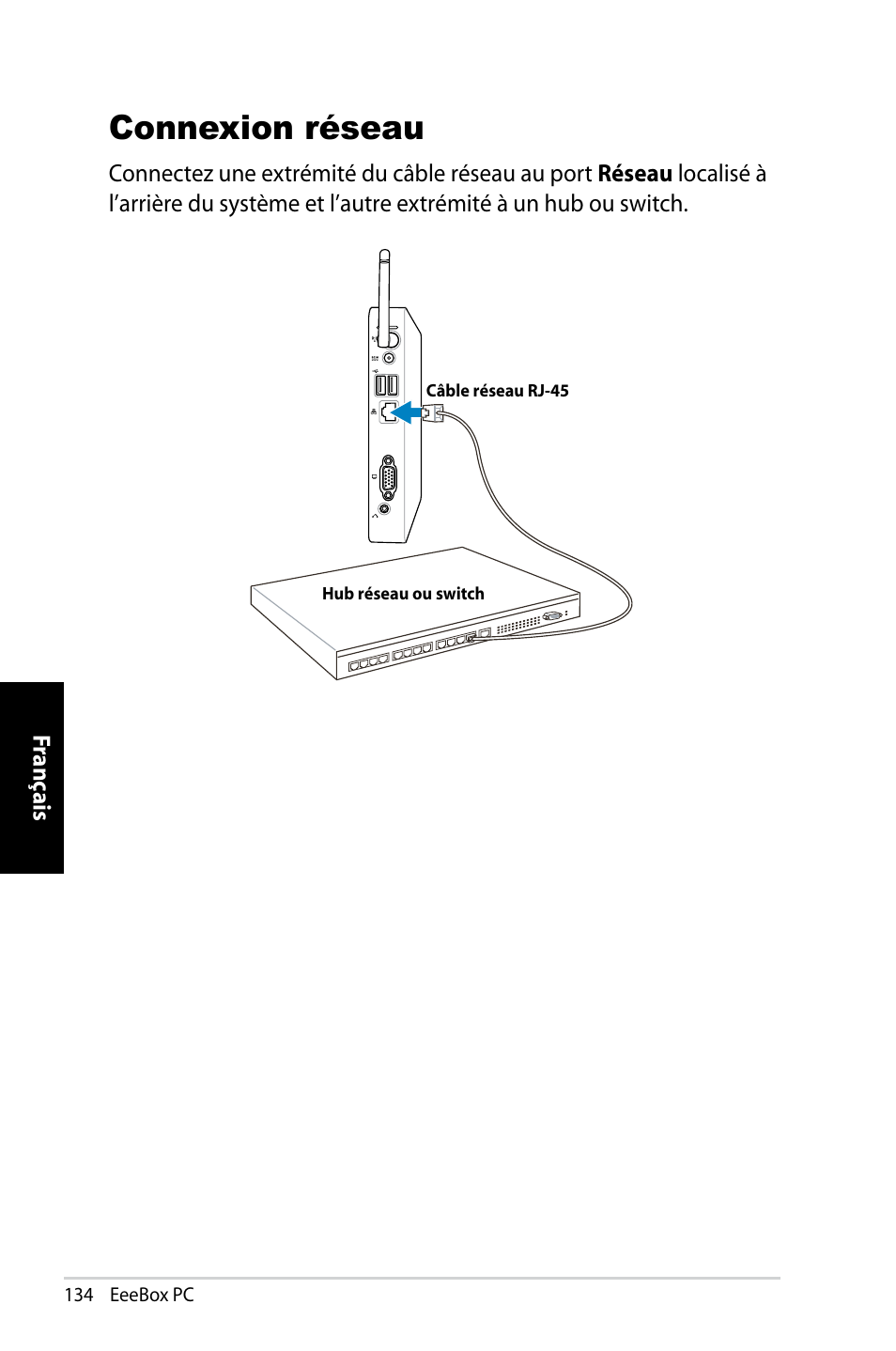 Connexion réseau | Asus EB1007 User Manual | Page 134 / 183