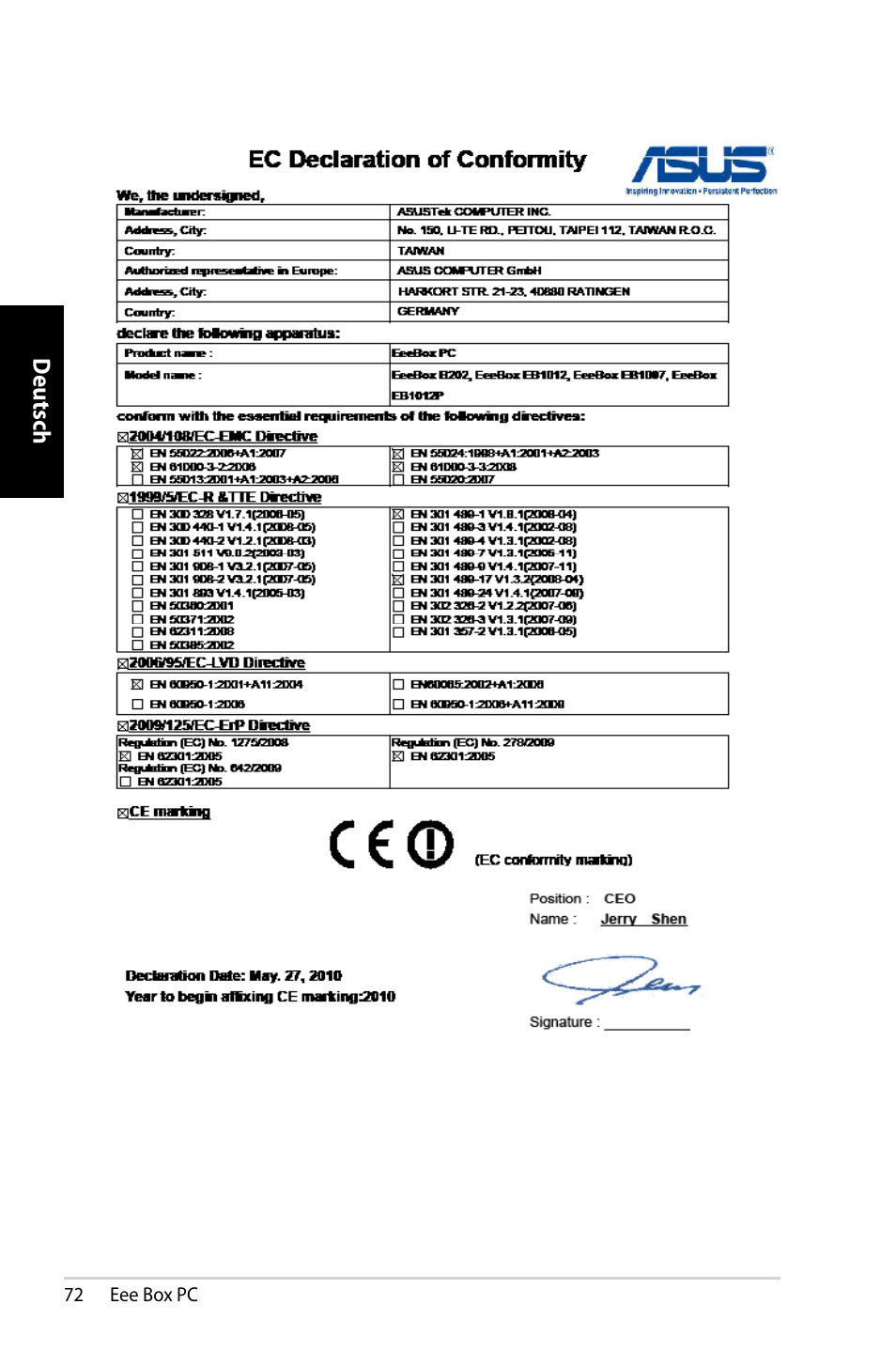 Asus EB1007 User Manual | Page 72 / 183