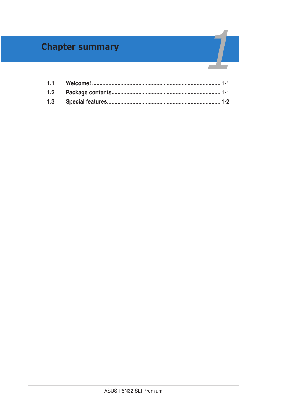 Asus P5N32-SLI Premium User Manual | Page 16 / 114