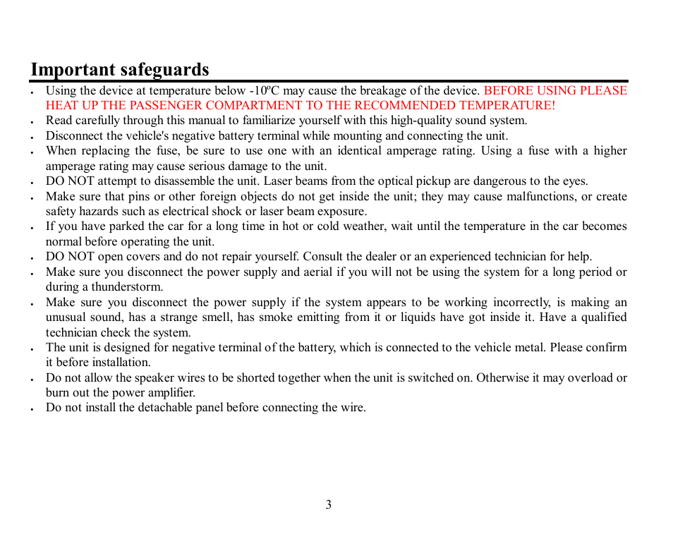 Important safeguards | Hyundai H-CMD7076 User Manual | Page 3 / 85