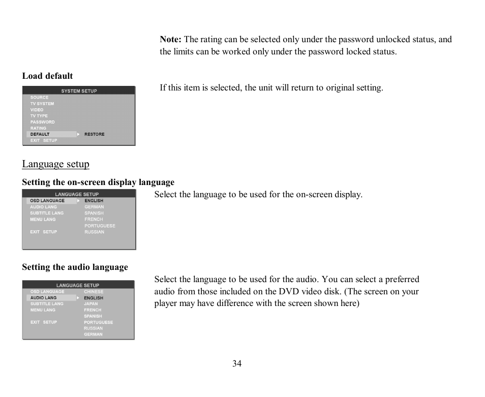 Hyundai H-CMD7076 User Manual | Page 34 / 85