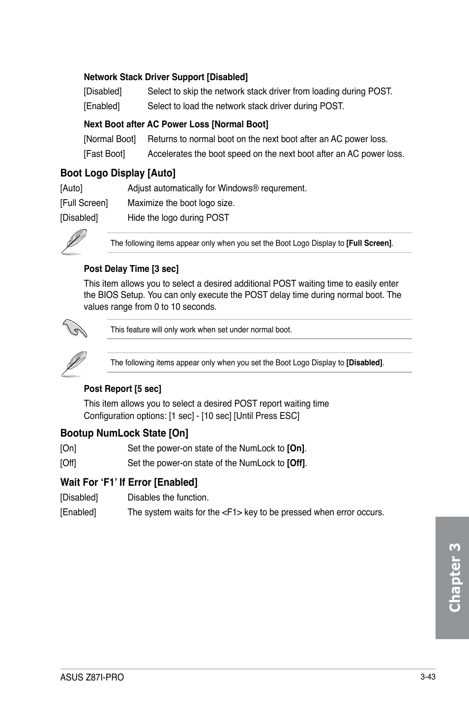 Chapter 3 | Asus Z87I-PRO User Manual | Page 103 / 146