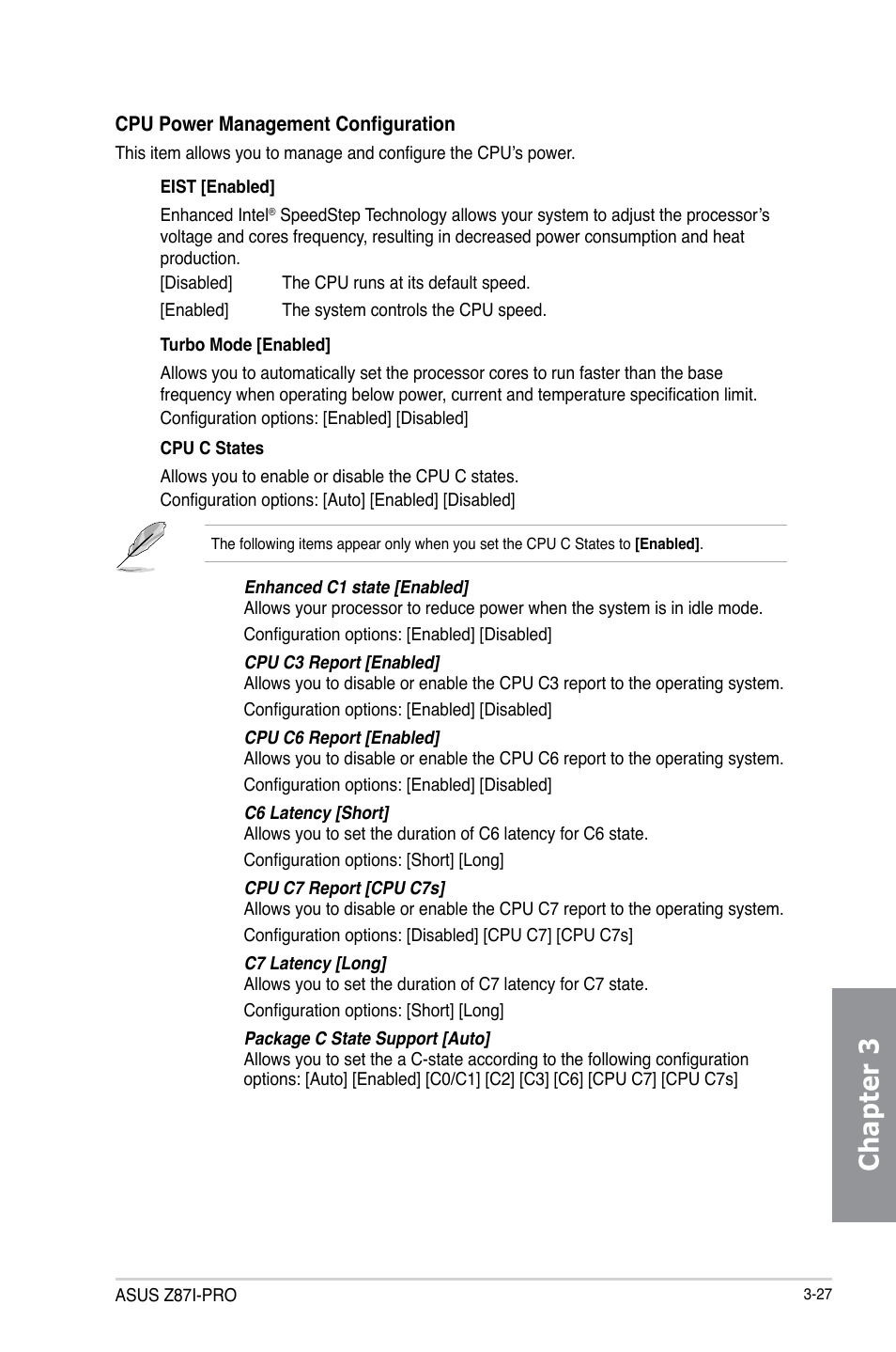 Chapter 3 | Asus Z87I-PRO User Manual | Page 87 / 146