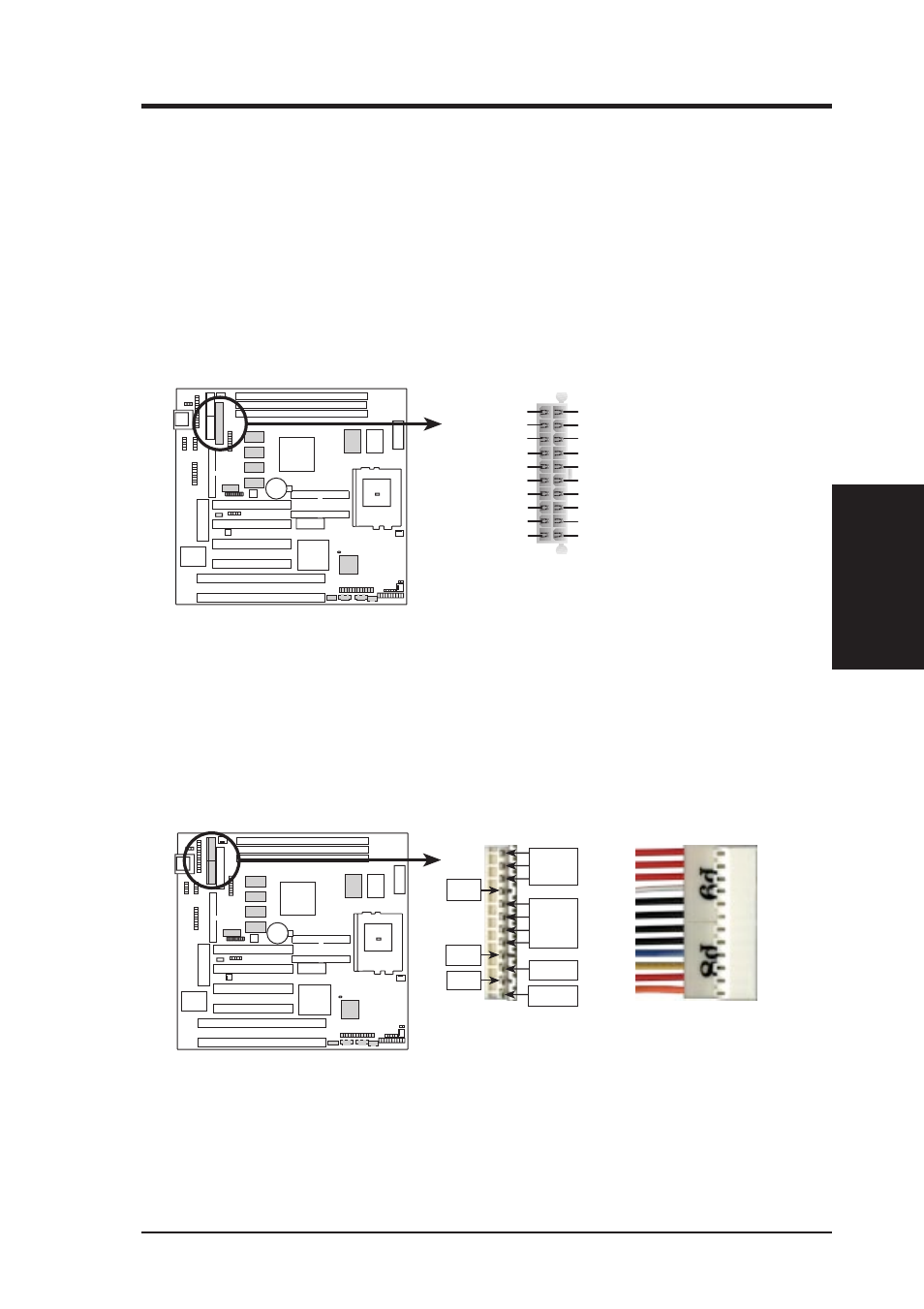 Iii. hardware setup, P5s-b at power connector, P8 p9 | Asus P5S-B User Manual | Page 35 / 104
