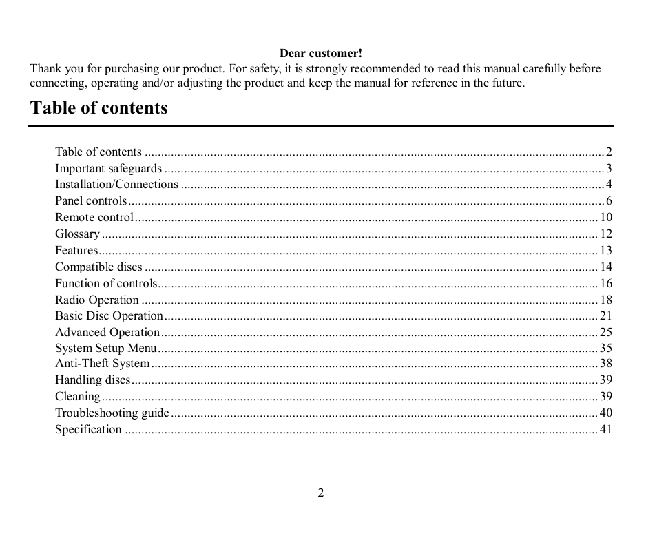 Hyundai H-CMD7070 User Manual | Page 2 / 85