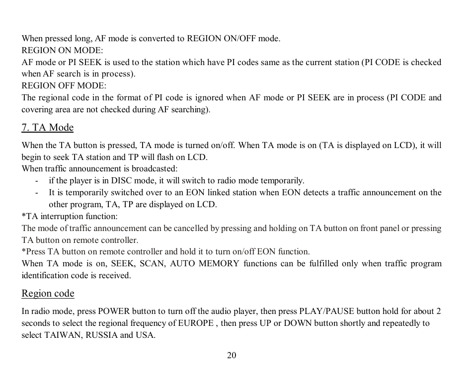 Hyundai H-CMD7070 User Manual | Page 20 / 85