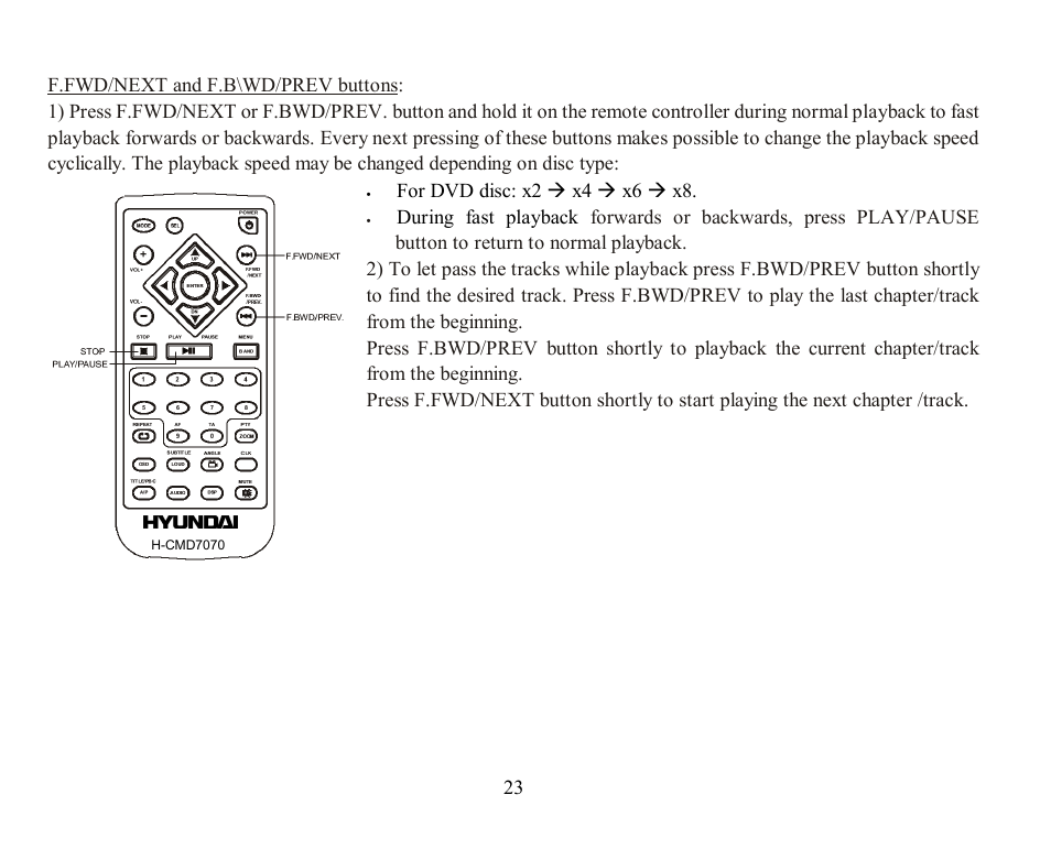 Hyundai H-CMD7070 User Manual | Page 23 / 85