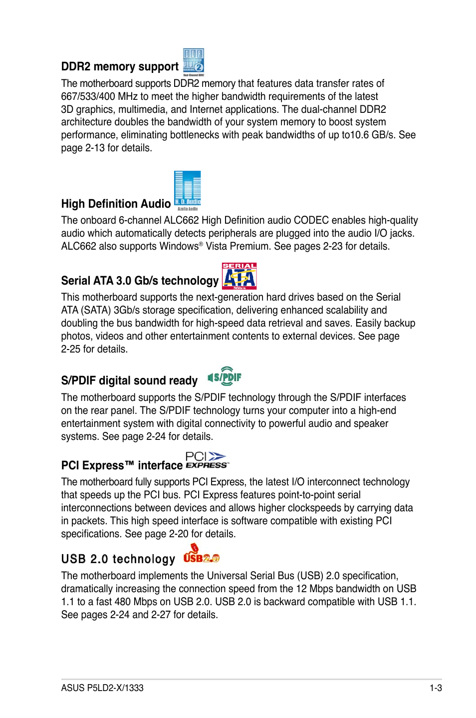 Asus P5LD2-X/1333 User Manual | Page 17 / 110