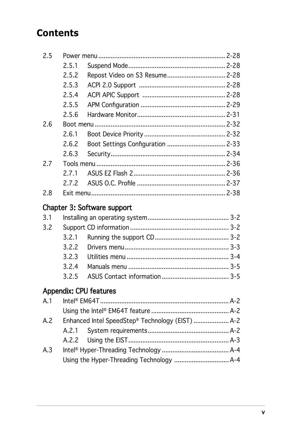 Asus P5L-VM 1394 User Manual | Page 5 / 96