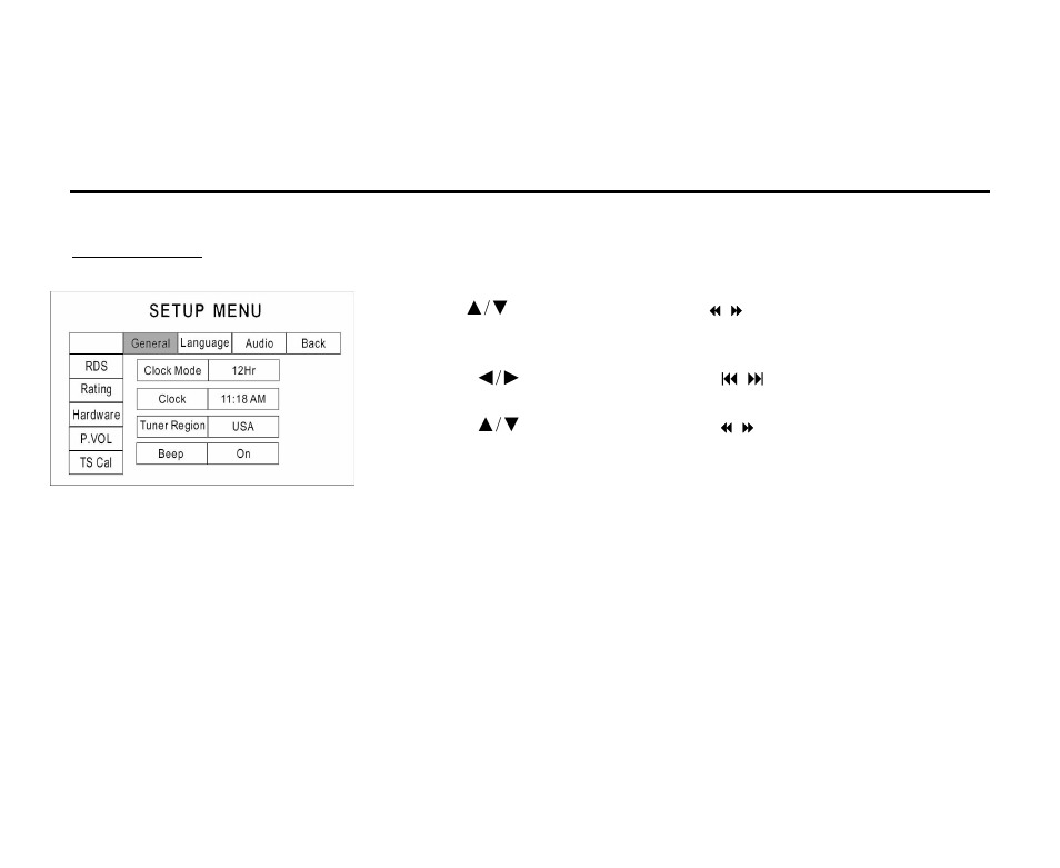 System setup menu | Hyundai H-CMMD4043 User Manual | Page 44 / 103