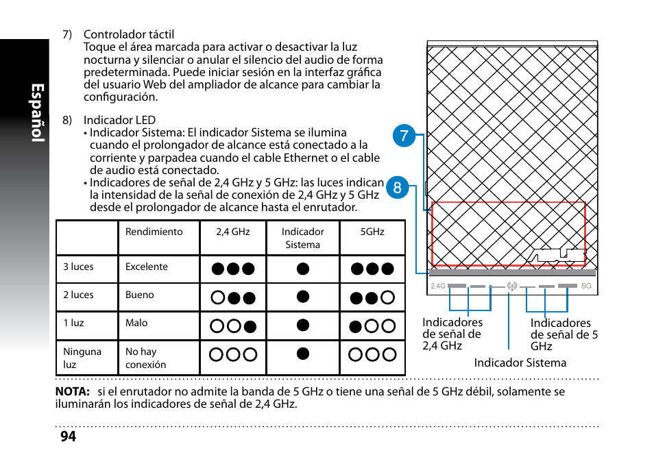 Español | Asus RP-N53 User Manual | Page 94 / 119