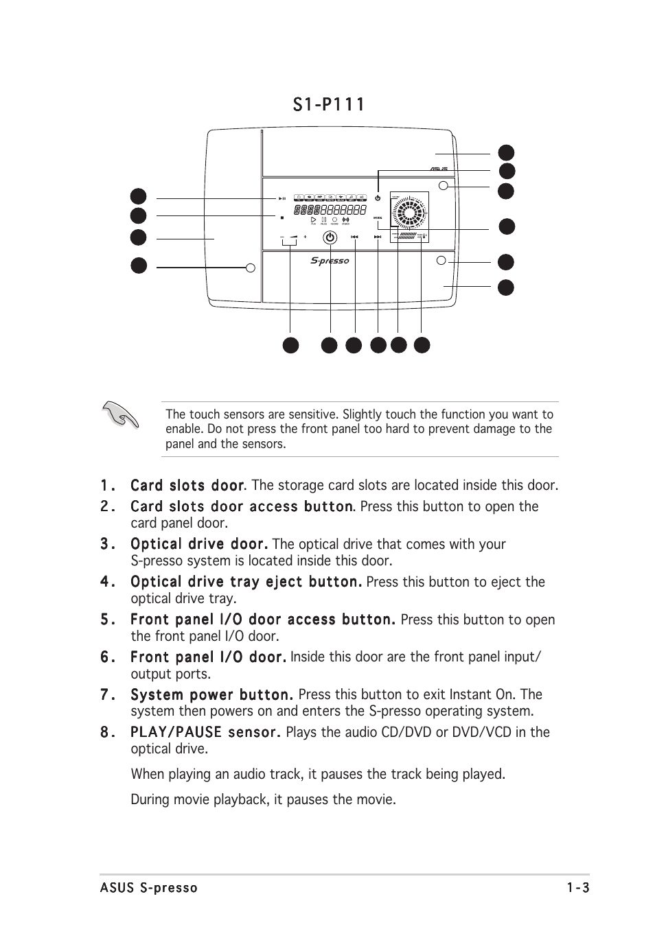 S1-p111 | Asus S-presso User Manual | Page 13 / 106