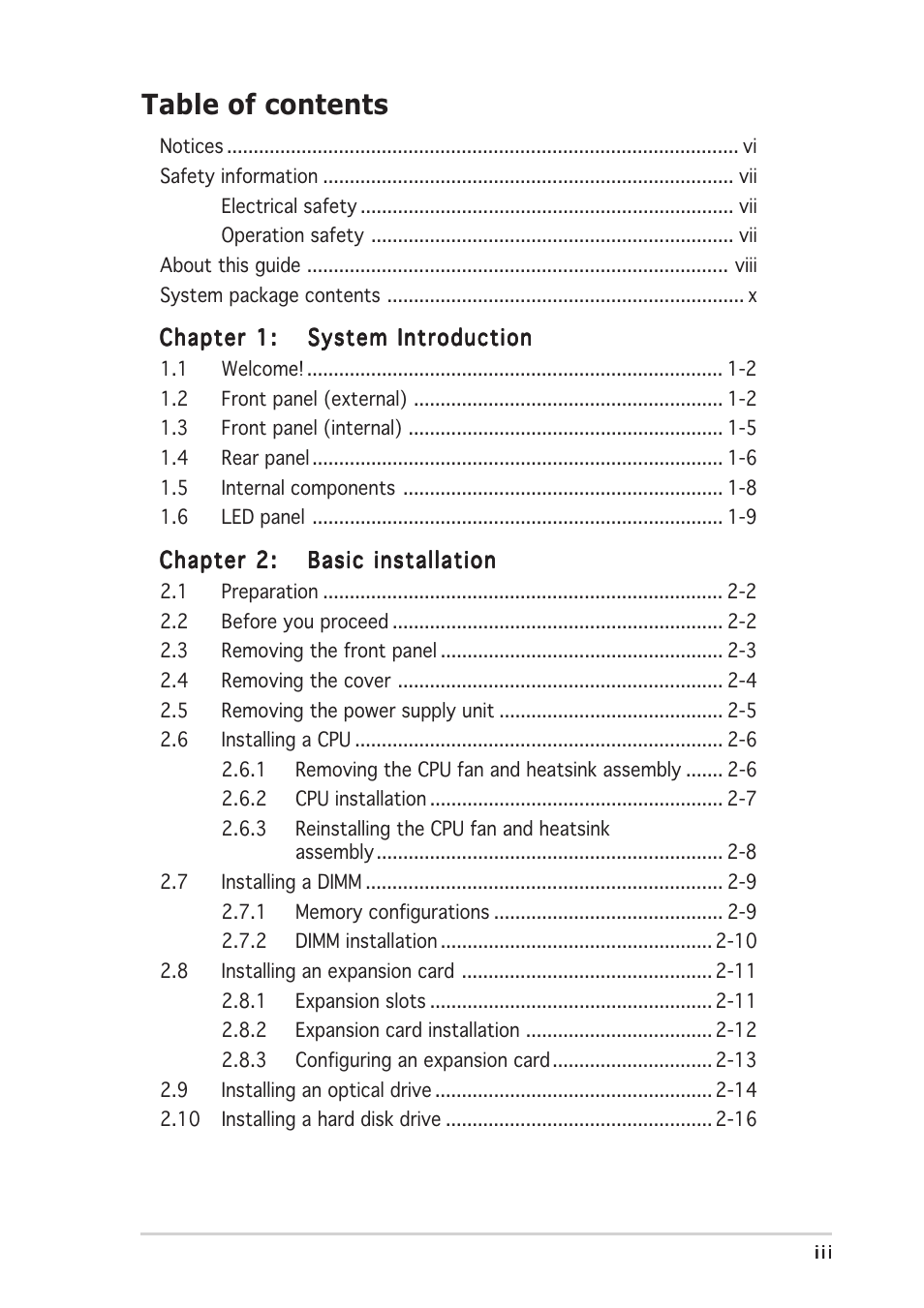 Asus S-presso User Manual | Page 3 / 106