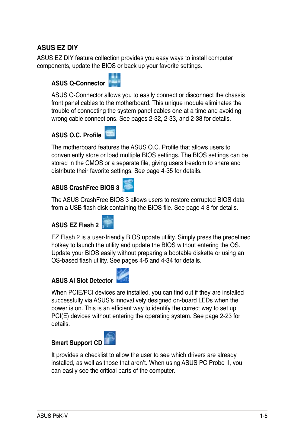 Asus P5K-V User Manual | Page 21 / 150