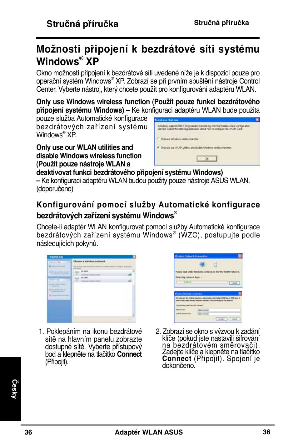 Stručná příručka | Asus WL-160N User Manual | Page 38 / 85