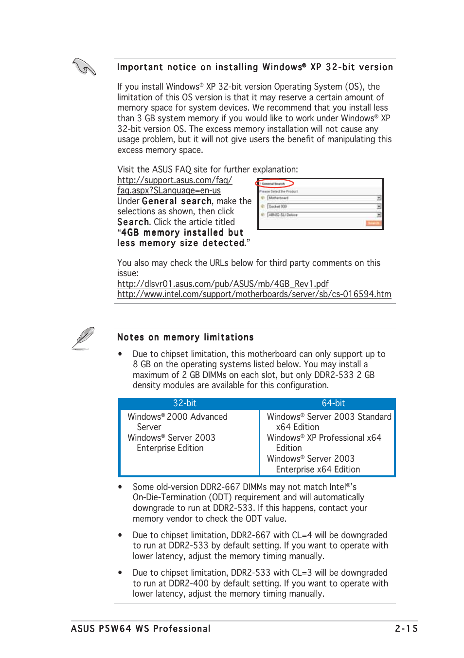 Asus P5W64 WS Professional User Manual | Page 41 / 164