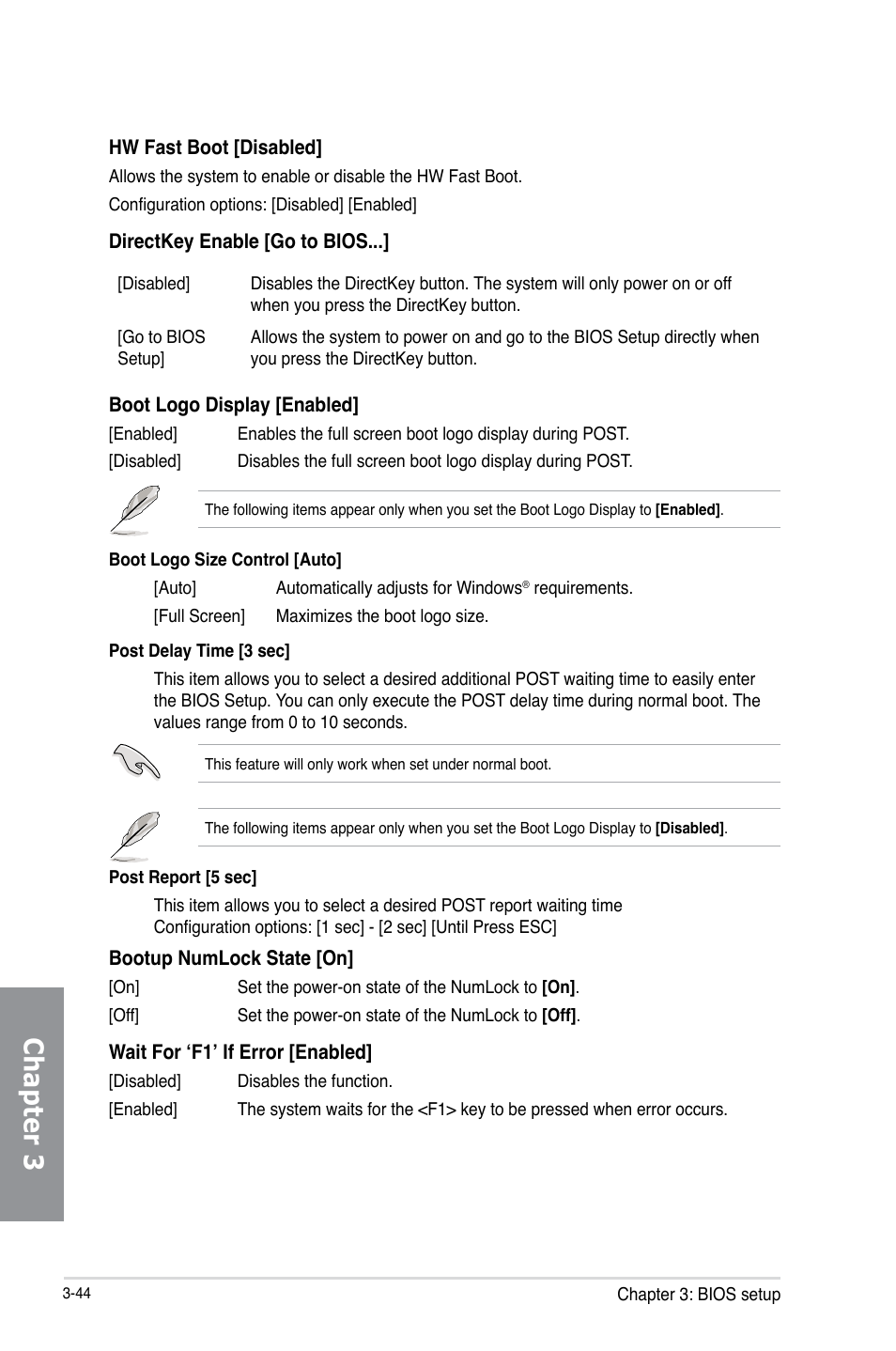 Chapter 3 | Asus SABERTOOTH Z87 User Manual | Page 110 / 166