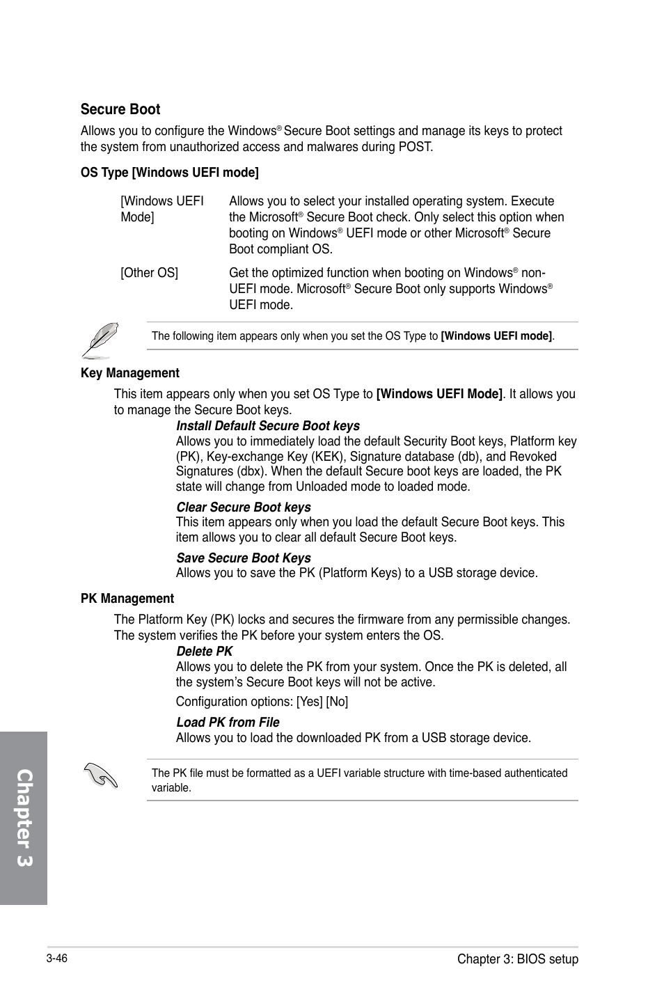 Chapter 3 | Asus SABERTOOTH Z87 User Manual | Page 112 / 166