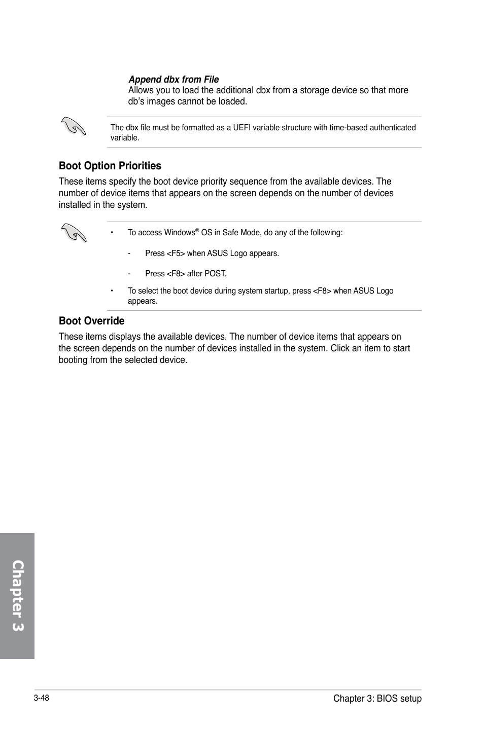 Chapter 3 | Asus SABERTOOTH Z87 User Manual | Page 114 / 166