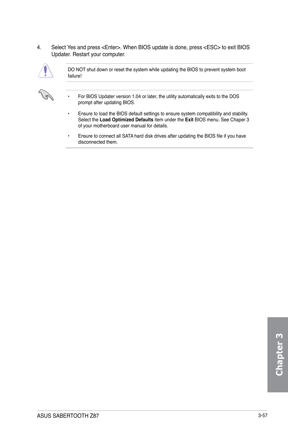 Chapter 3 | Asus SABERTOOTH Z87 User Manual | Page 123 / 166