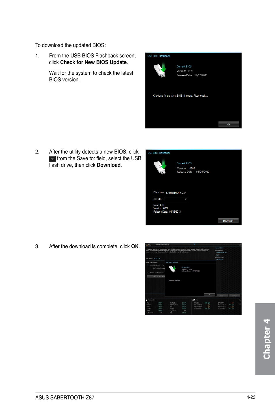 Chapter 4 | Asus SABERTOOTH Z87 User Manual | Page 147 / 166