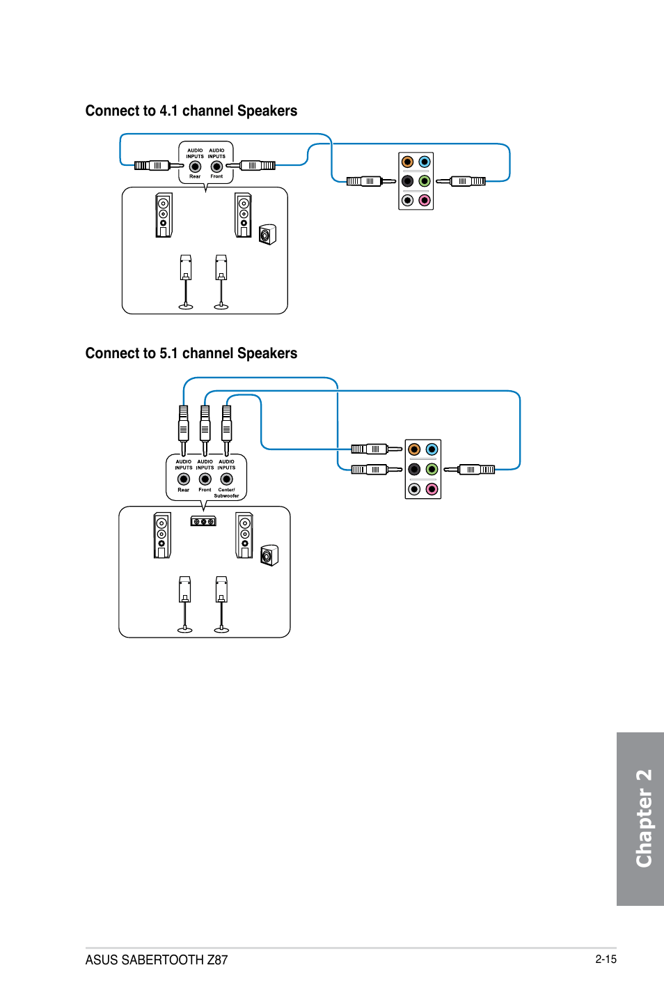 Chapter 2 | Asus SABERTOOTH Z87 User Manual | Page 63 / 166