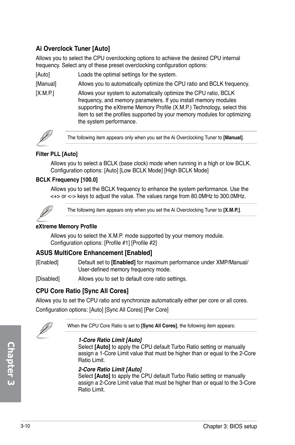 Chapter 3 | Asus SABERTOOTH Z87 User Manual | Page 76 / 166