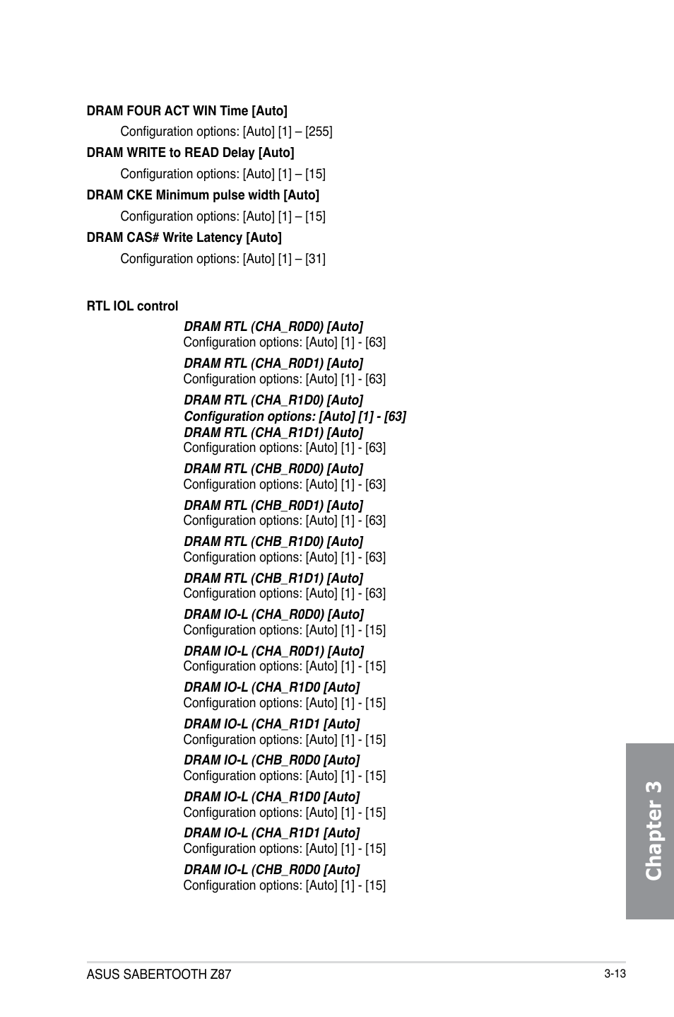 Chapter 3 | Asus SABERTOOTH Z87 User Manual | Page 79 / 166