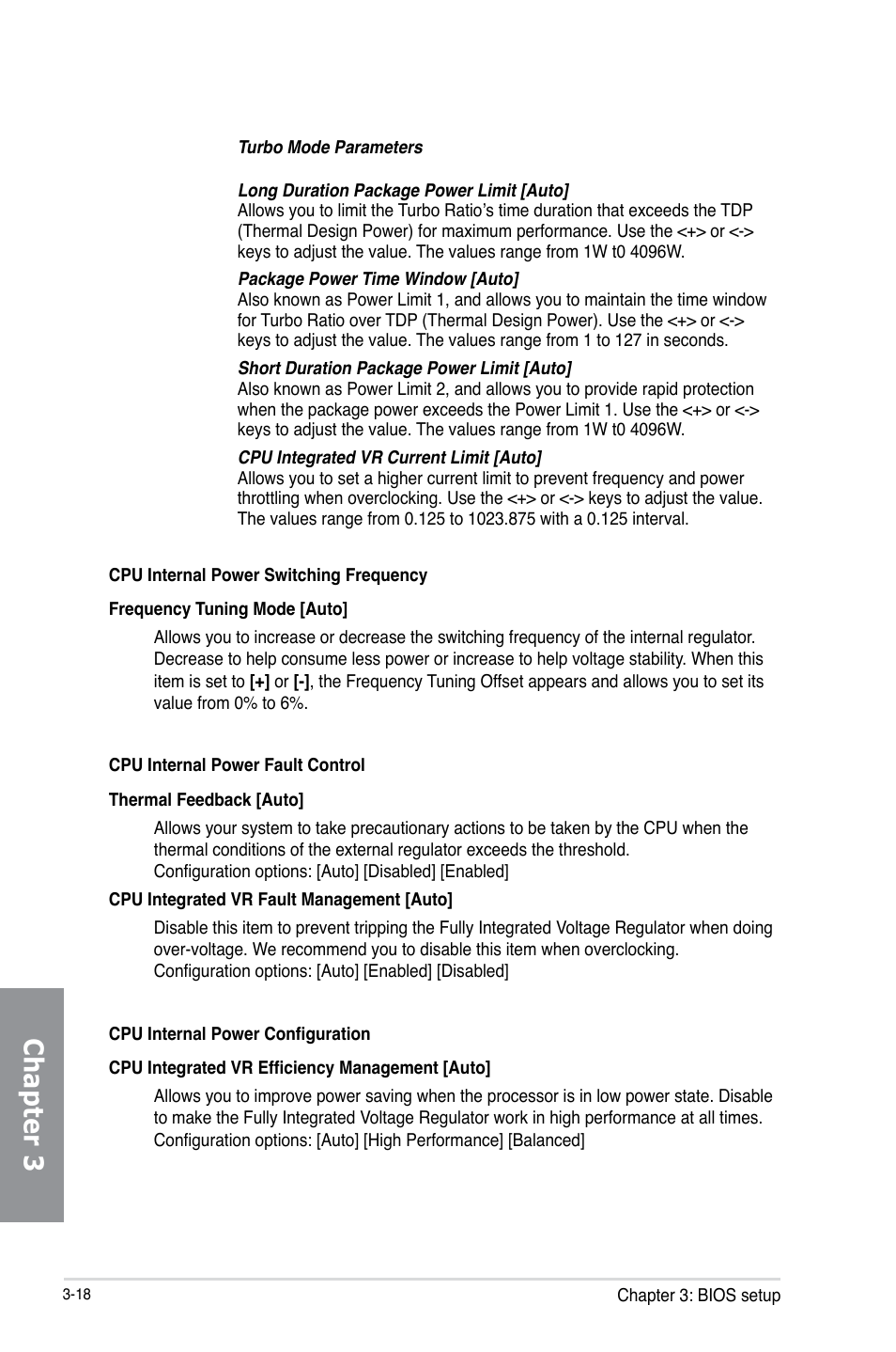 Chapter 3 | Asus SABERTOOTH Z87 User Manual | Page 84 / 166