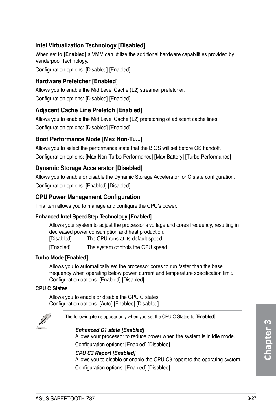 Chapter 3 | Asus SABERTOOTH Z87 User Manual | Page 93 / 166