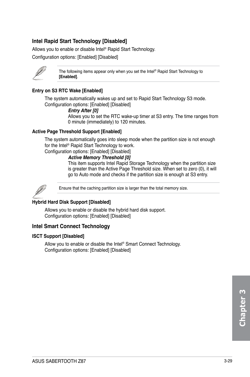 Chapter 3 | Asus SABERTOOTH Z87 User Manual | Page 95 / 166