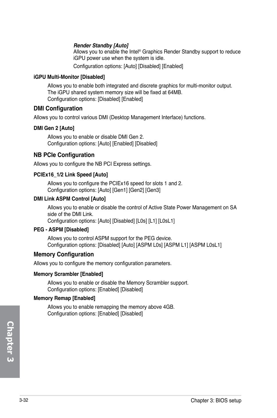 Chapter 3 | Asus SABERTOOTH Z87 User Manual | Page 98 / 166