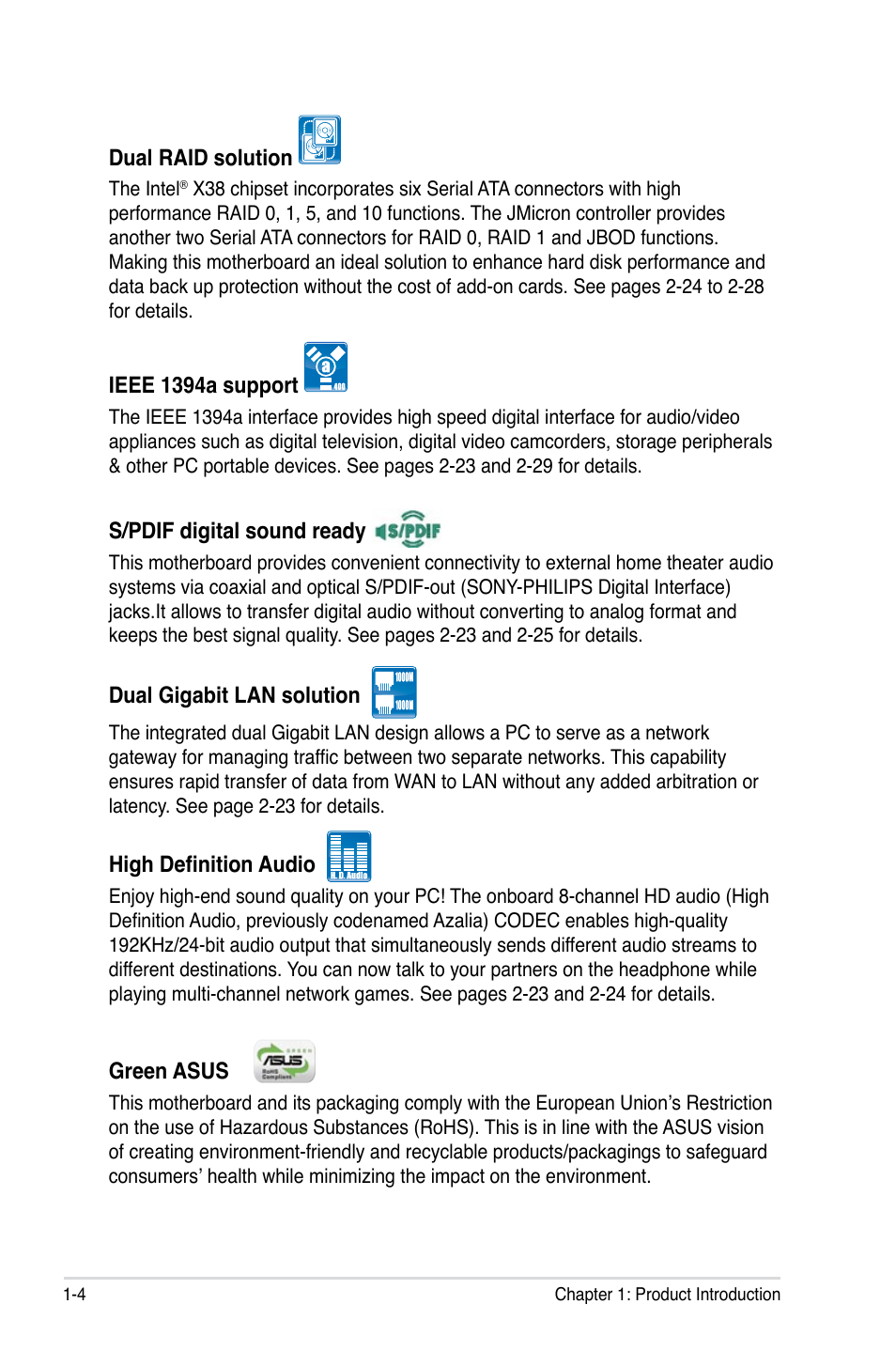 Asus P5E3 DELUXE/WiFi-AP User Manual | Page 20 / 194