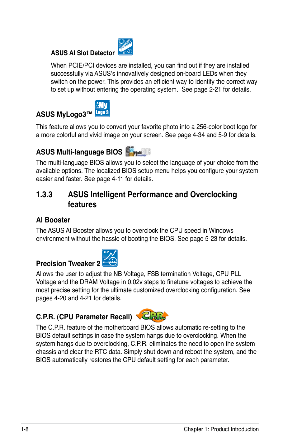 Asus P5E3 DELUXE/WiFi-AP User Manual | Page 24 / 194