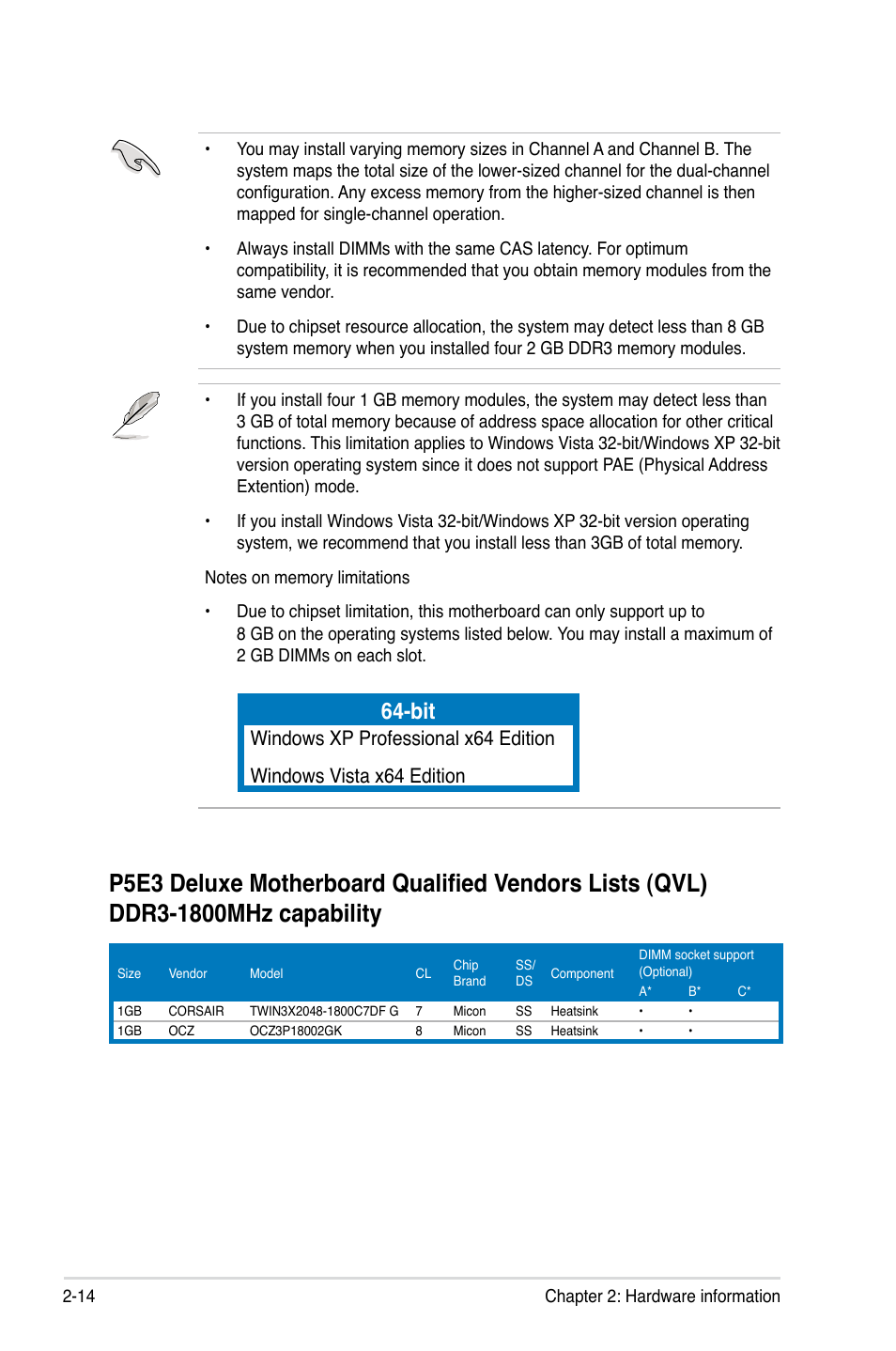 Asus P5E3 DELUXE/WiFi-AP User Manual | Page 40 / 194