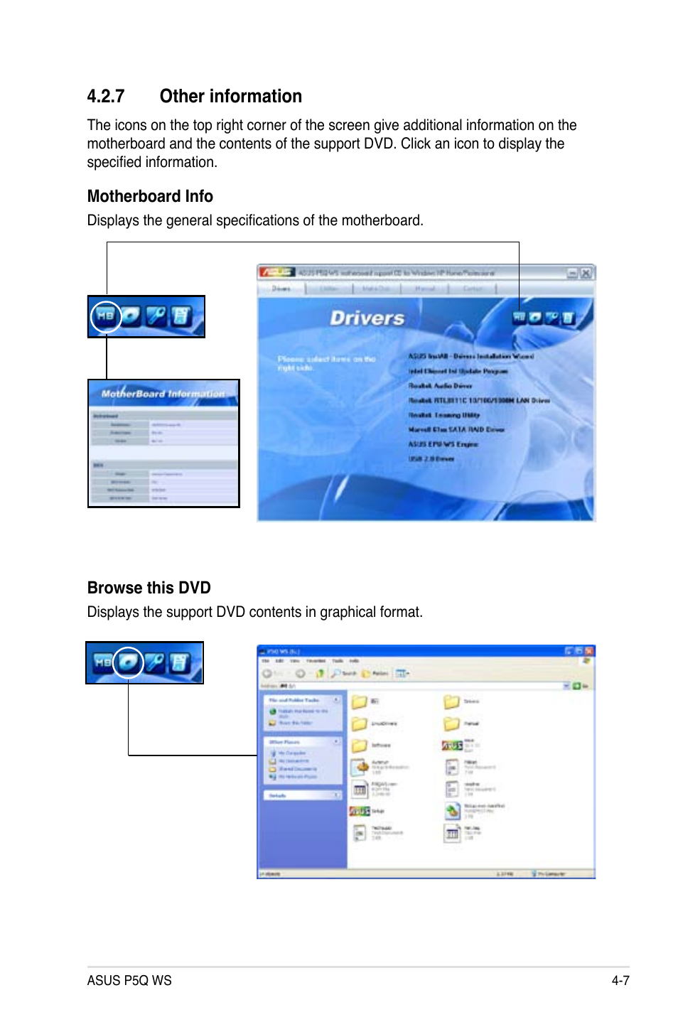 7 other information, Other information -7 | Asus P5Q WS User Manual | Page 121 / 176