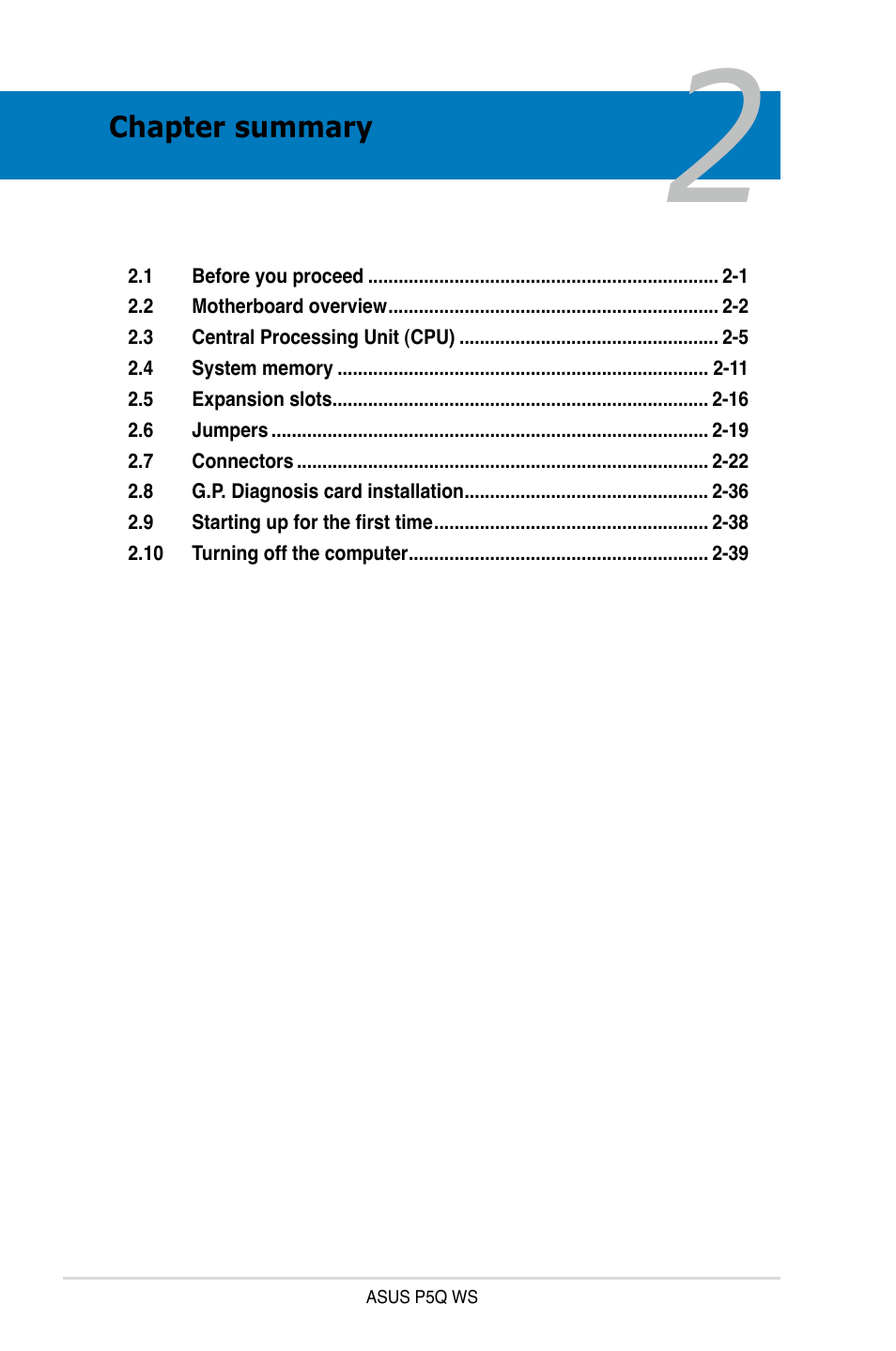 Asus P5Q WS User Manual | Page 26 / 176