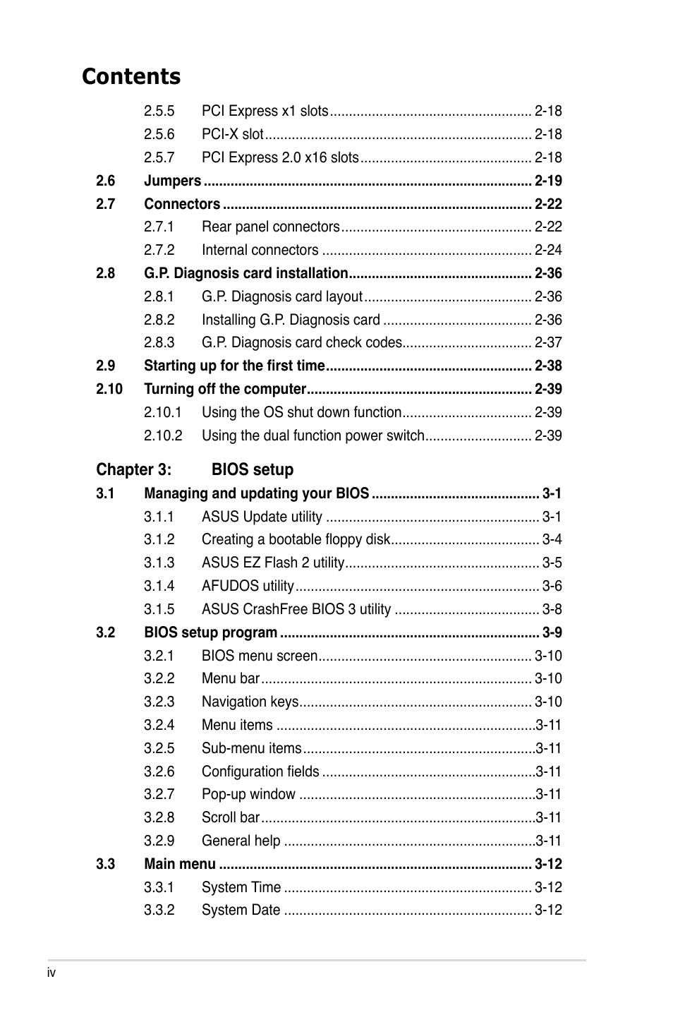 Asus P5Q WS User Manual | Page 4 / 176