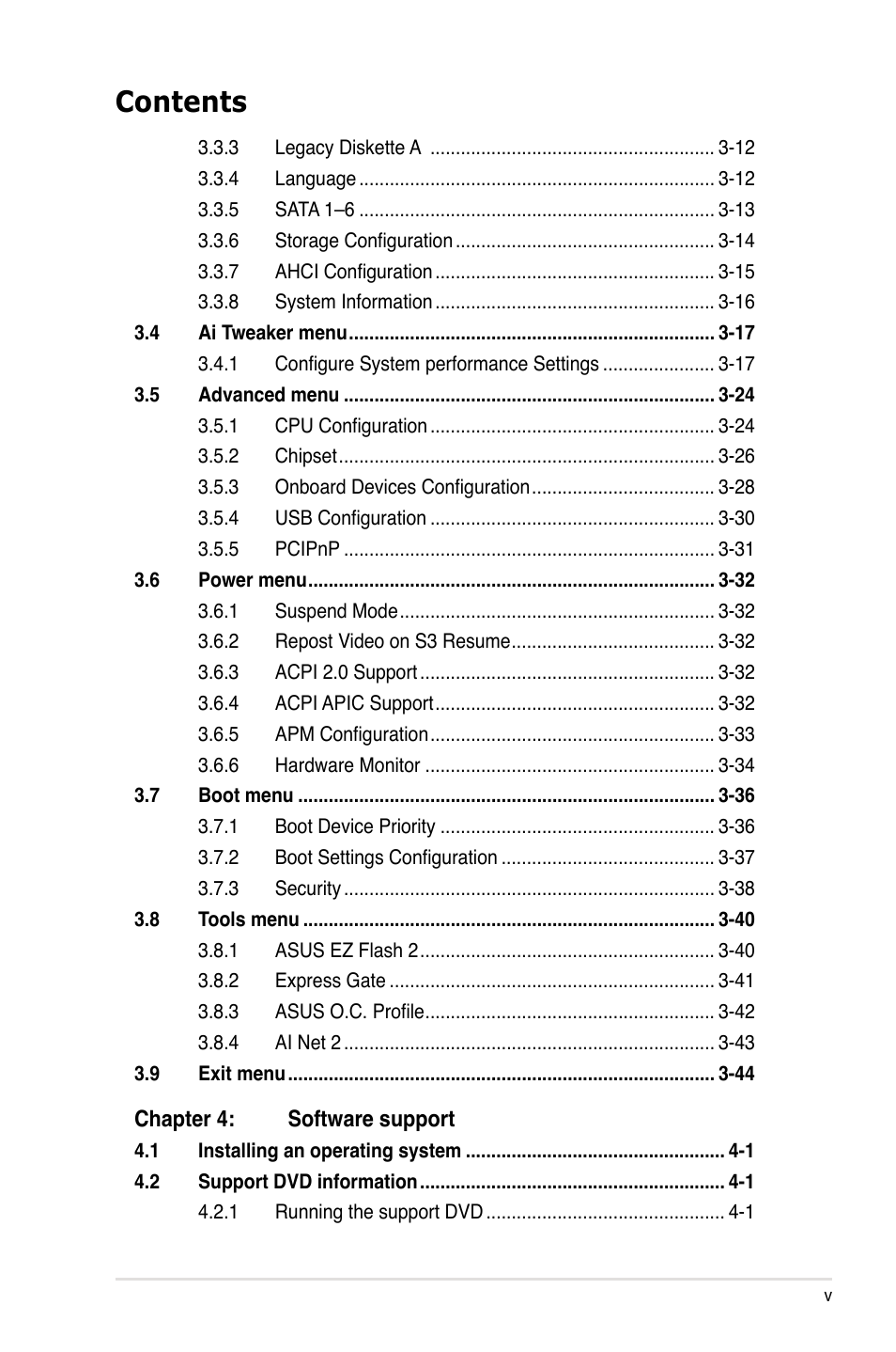 Asus P5Q WS User Manual | Page 5 / 176