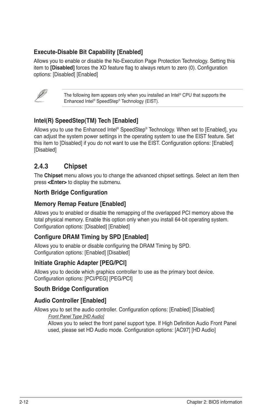 3 chipset, Chipset -12 | Asus P5P41D User Manual | Page 50 / 58