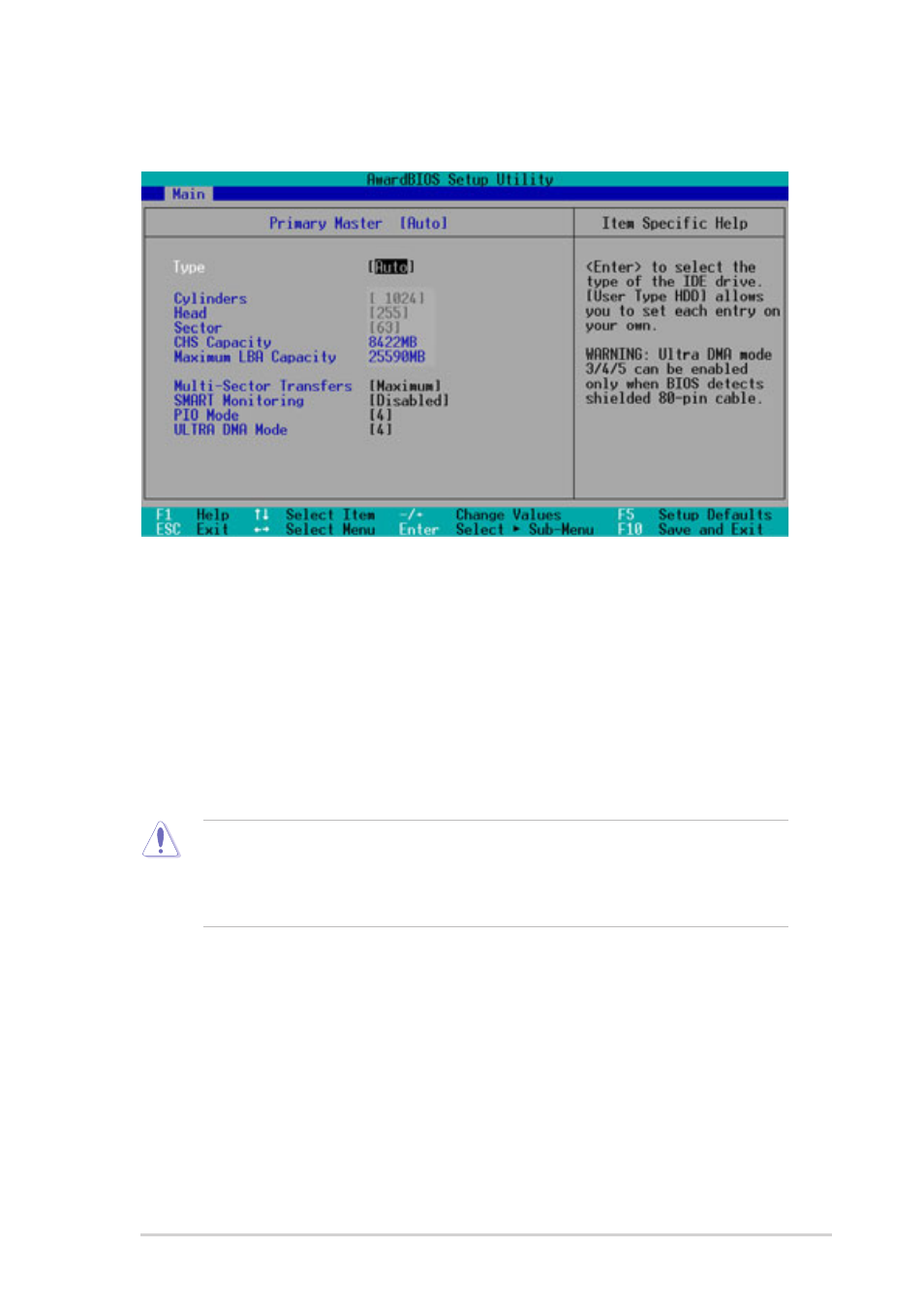 1 primary and secondary master/slave | Asus DiGiMatrix User Manual | Page 127 / 158