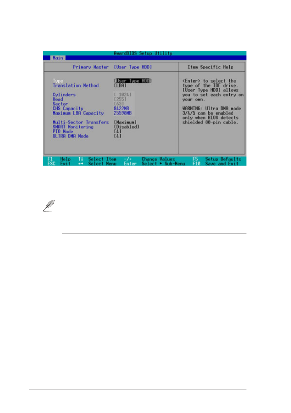 User type hdd | Asus DiGiMatrix User Manual | Page 128 / 158