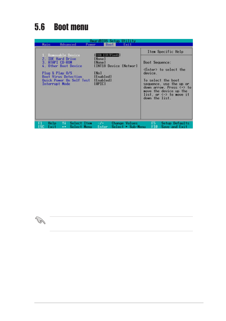 6 boot menu | Asus DiGiMatrix User Manual | Page 143 / 158