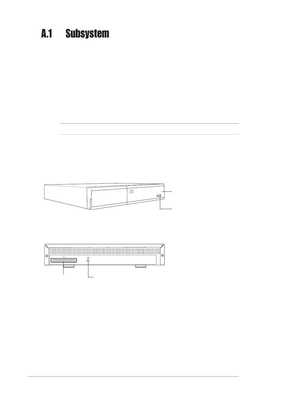 A.1 subsystem, A.1.1 front and rear panel features | Asus DiGiMatrix User Manual | Page 148 / 158