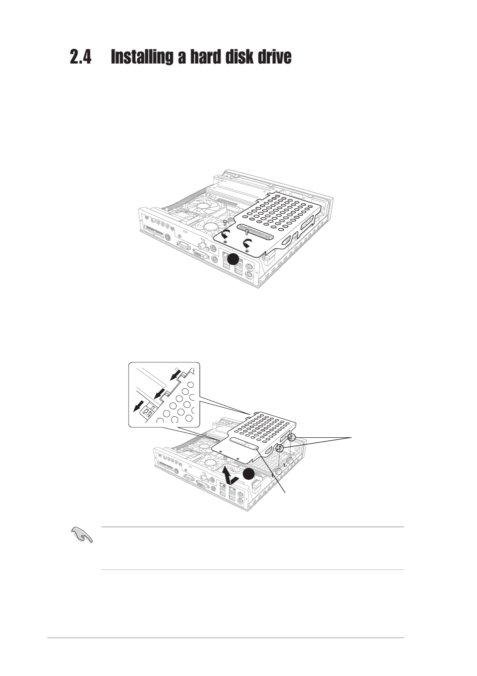 4 installing a hard disk drive | Asus DiGiMatrix User Manual | Page 22 / 158